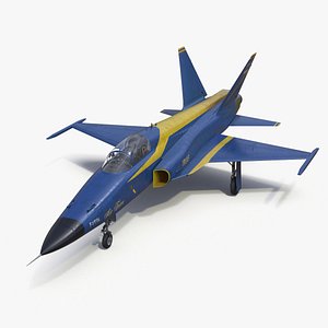 HESA Saeqeh Iranian Aircraft without Rockets Blue Rigged for Maya