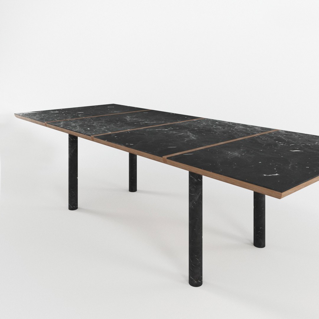108 Marlon Rectangular Table Model - TurboSquid 1291296