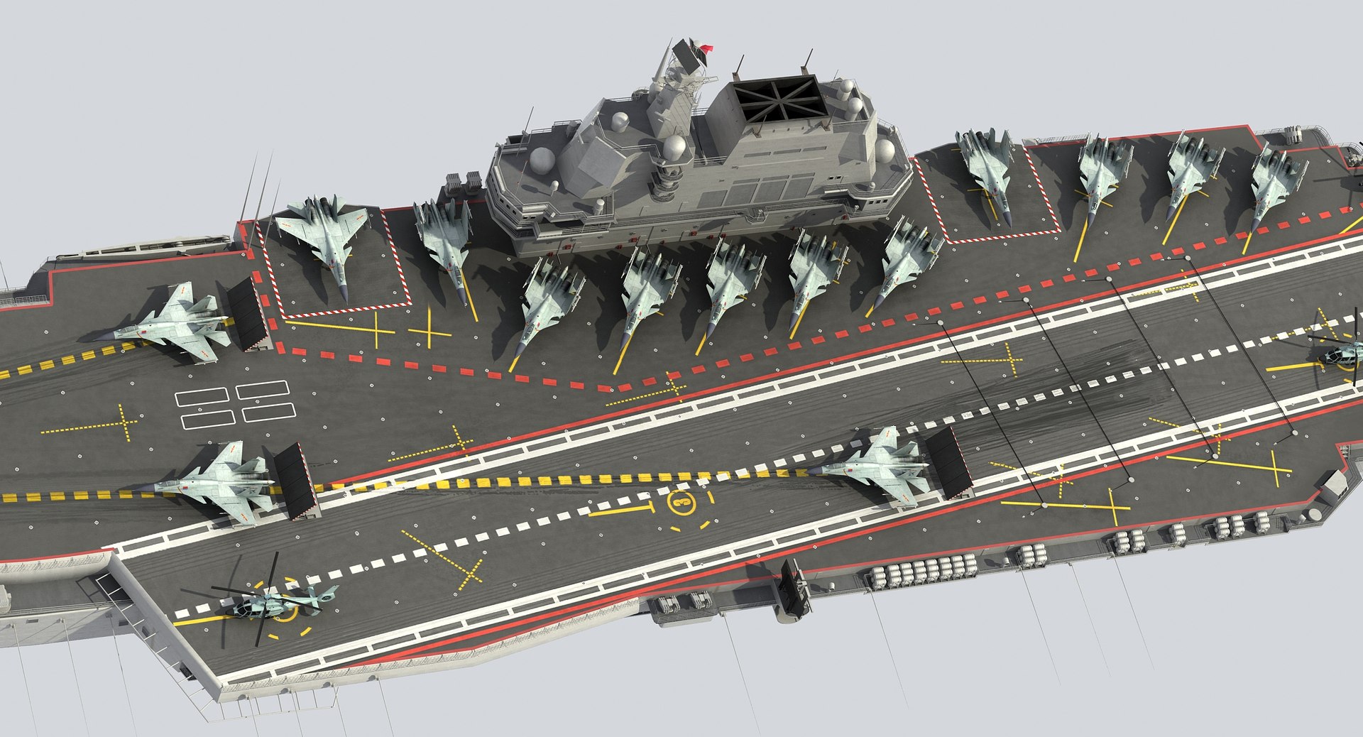 3D Chinese Aircraft Carrier Cv-17 Model - TurboSquid 1421660