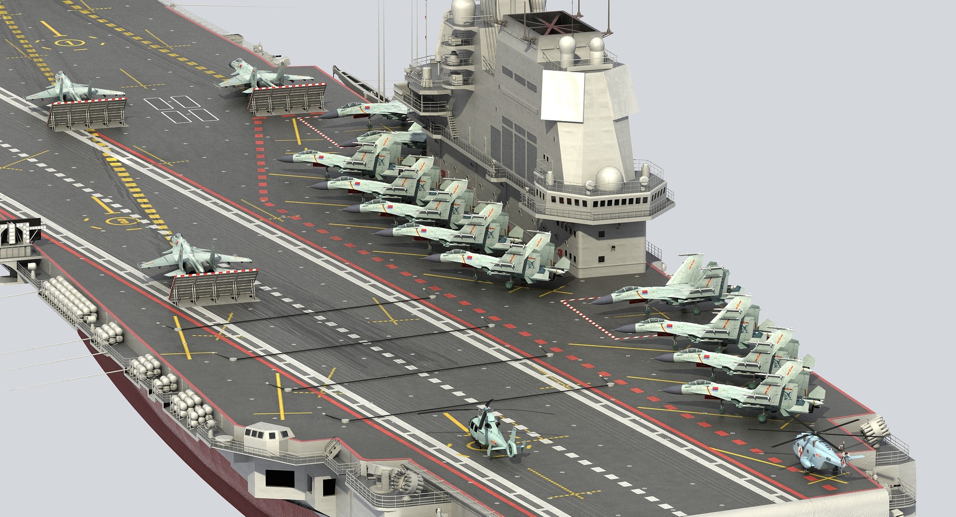 3D Chinese Aircraft Carrier Cv-17 Model - TurboSquid 1421660