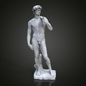 3D David by Michelangelo statue