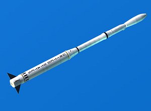 3d model nasa scout rocket