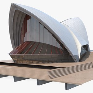 3D concert hall building