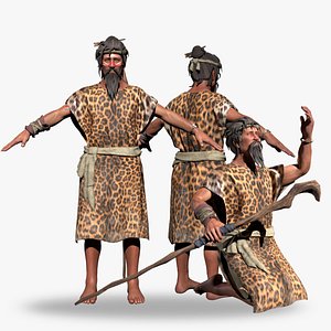 primitive man 3D model