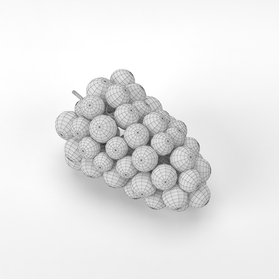 Grapes realistic 3D model - TurboSquid 1486741