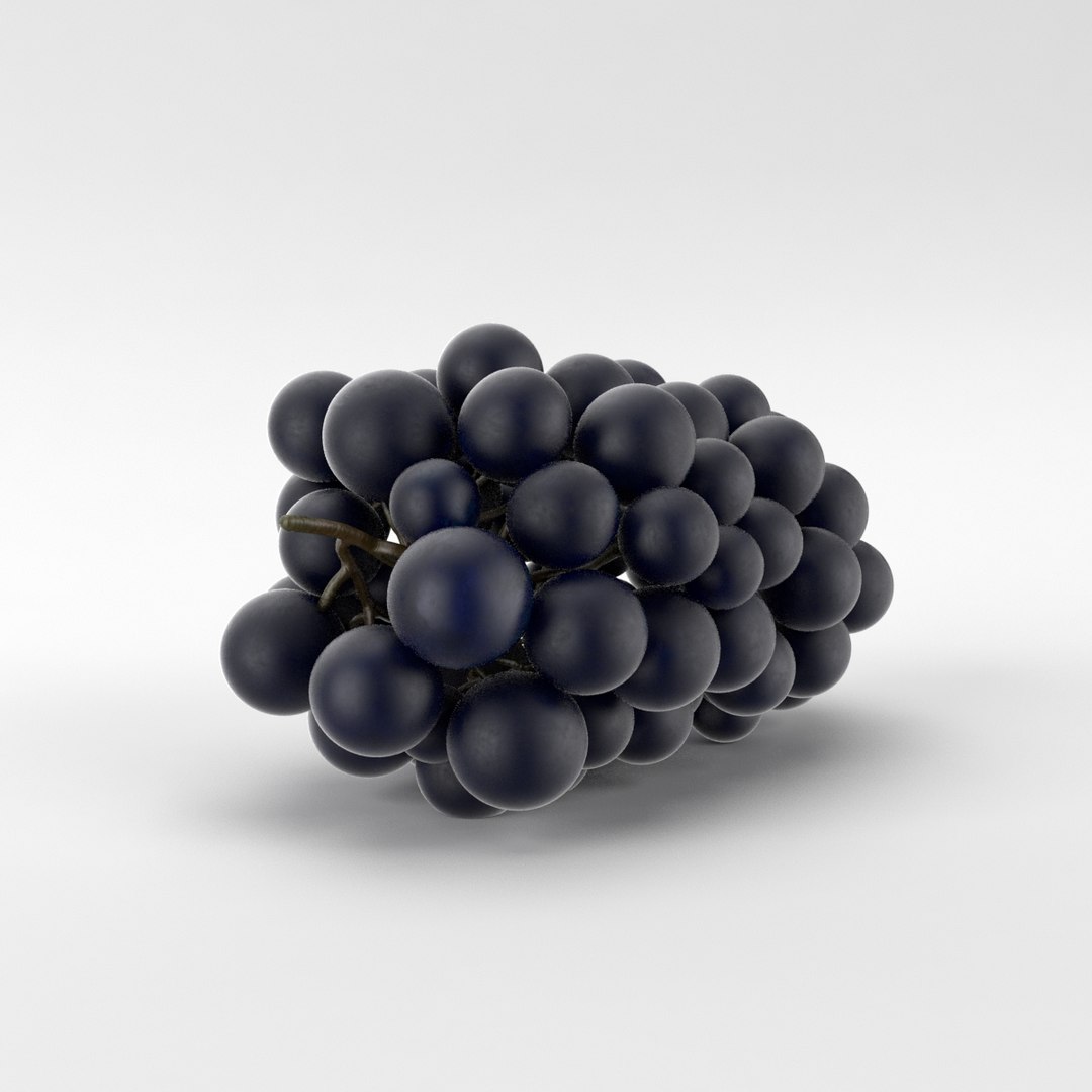 Grapes realistic 3D model - TurboSquid 1486741