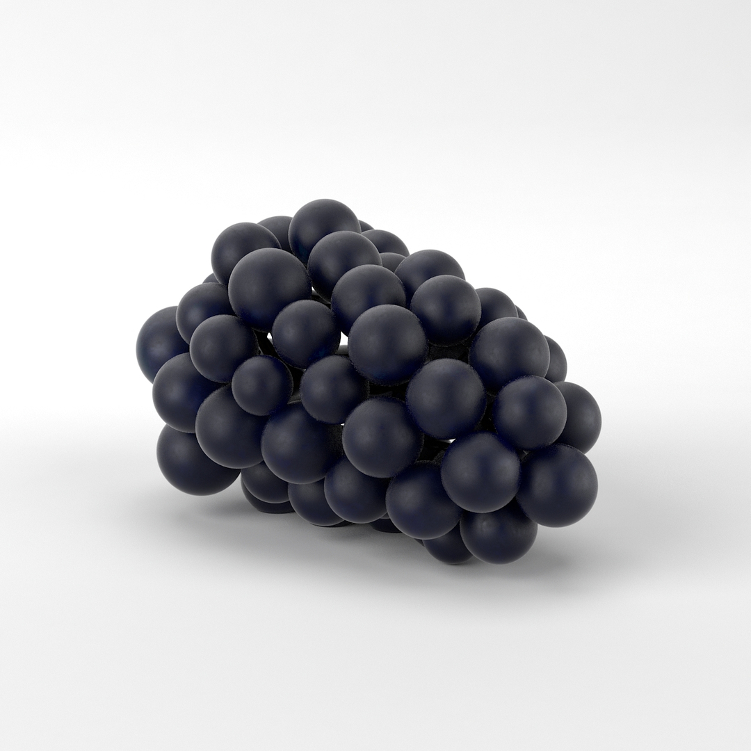 Grapes realistic 3D model - TurboSquid 1486741