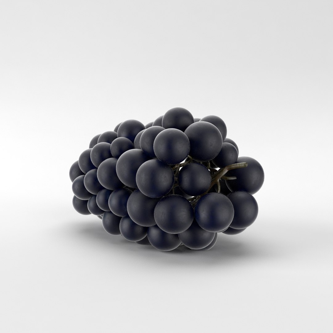 Grapes realistic 3D model - TurboSquid 1486741