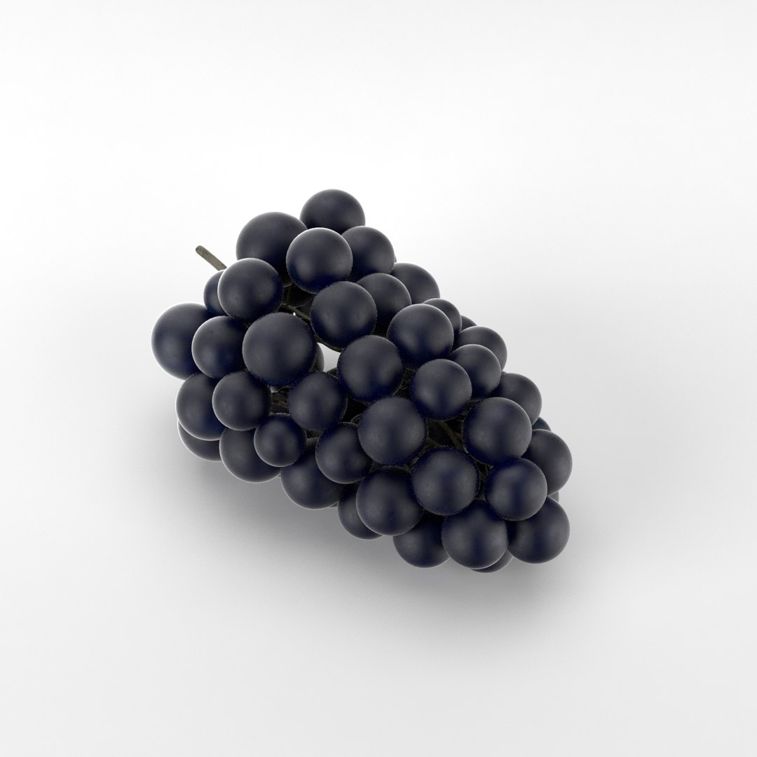 Grapes realistic 3D model - TurboSquid 1486741