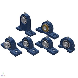 3dsmax nsk pillow blocks