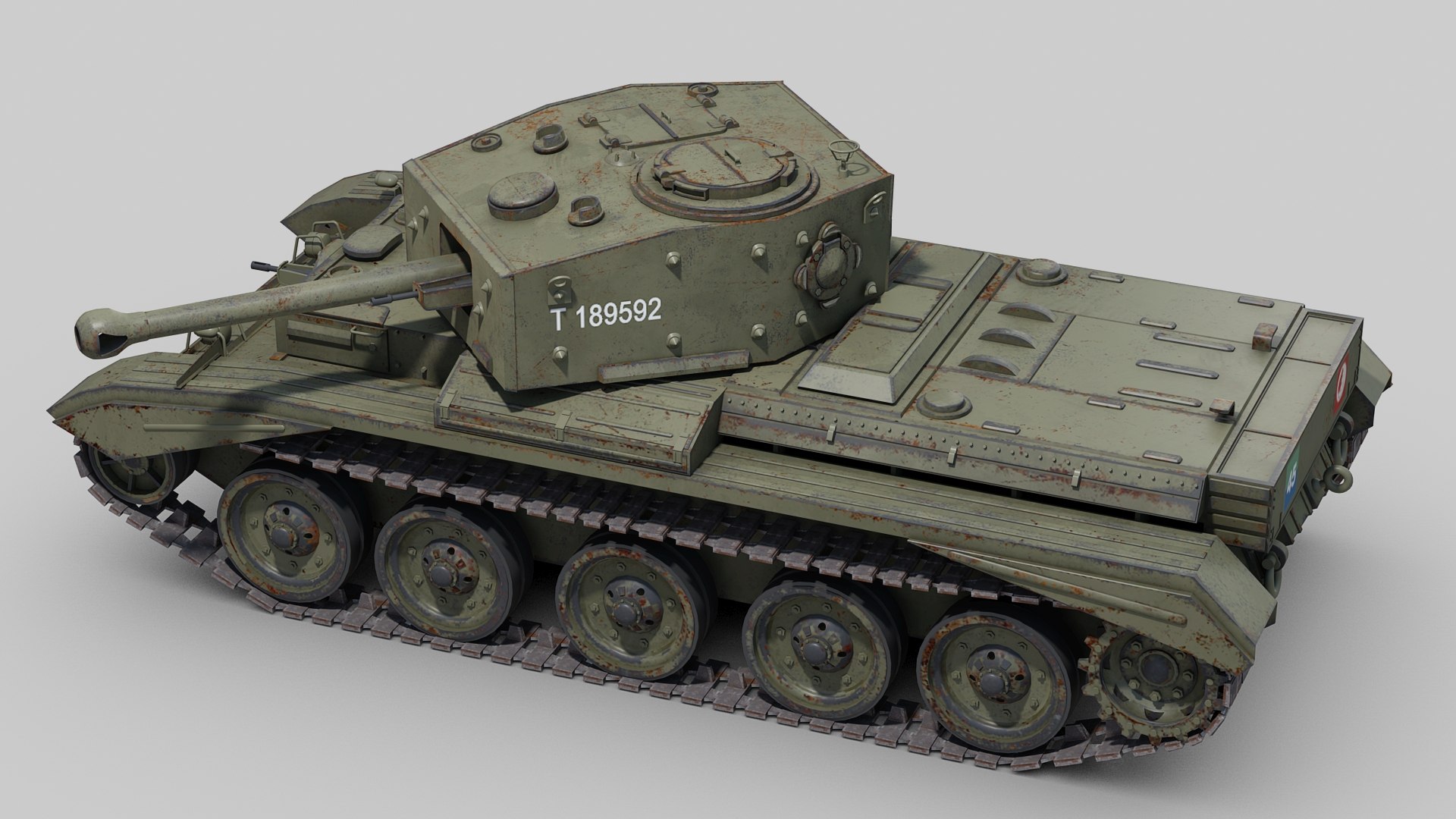 3d British Cromwell Tank