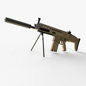 3D assault rifle fn model