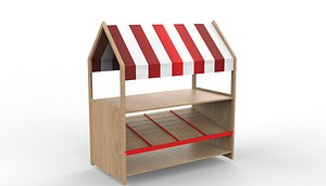 Wooden Corner 3D model model