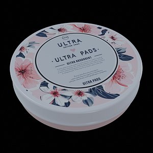 Cotton wool and cotton buds-Cotton Pads-GAME READY PBR Low-poly 3D model