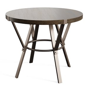 3D Bruce Counter Height Iron Dining Table