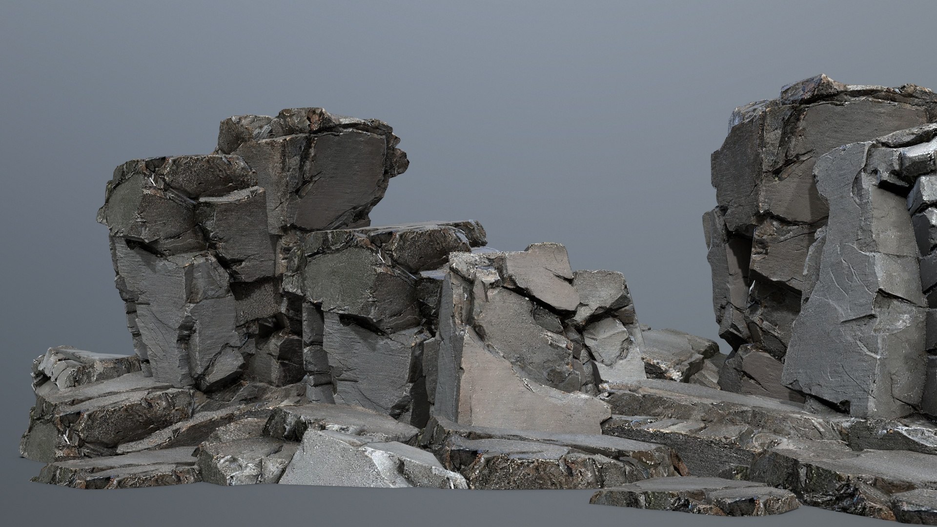 Cliff Rocks 3D - TurboSquid 2252921