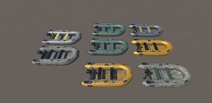 realistic boat motor 3D