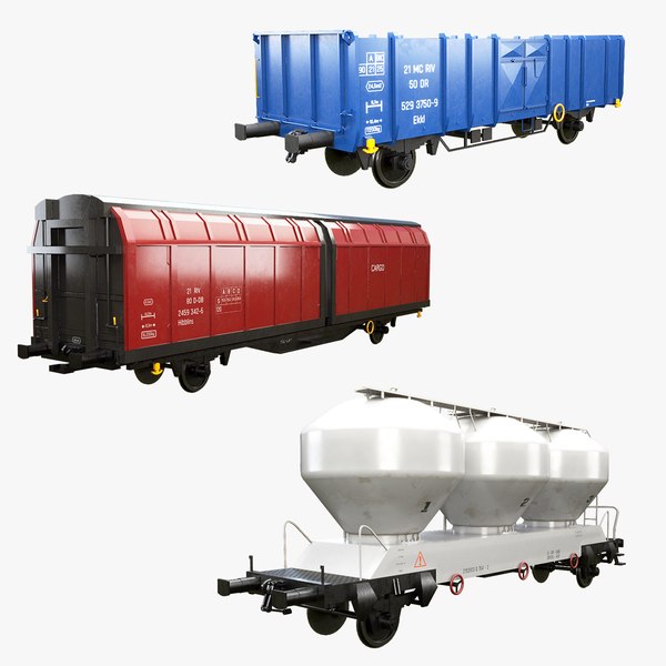 3D RailcarsCollection V1 model