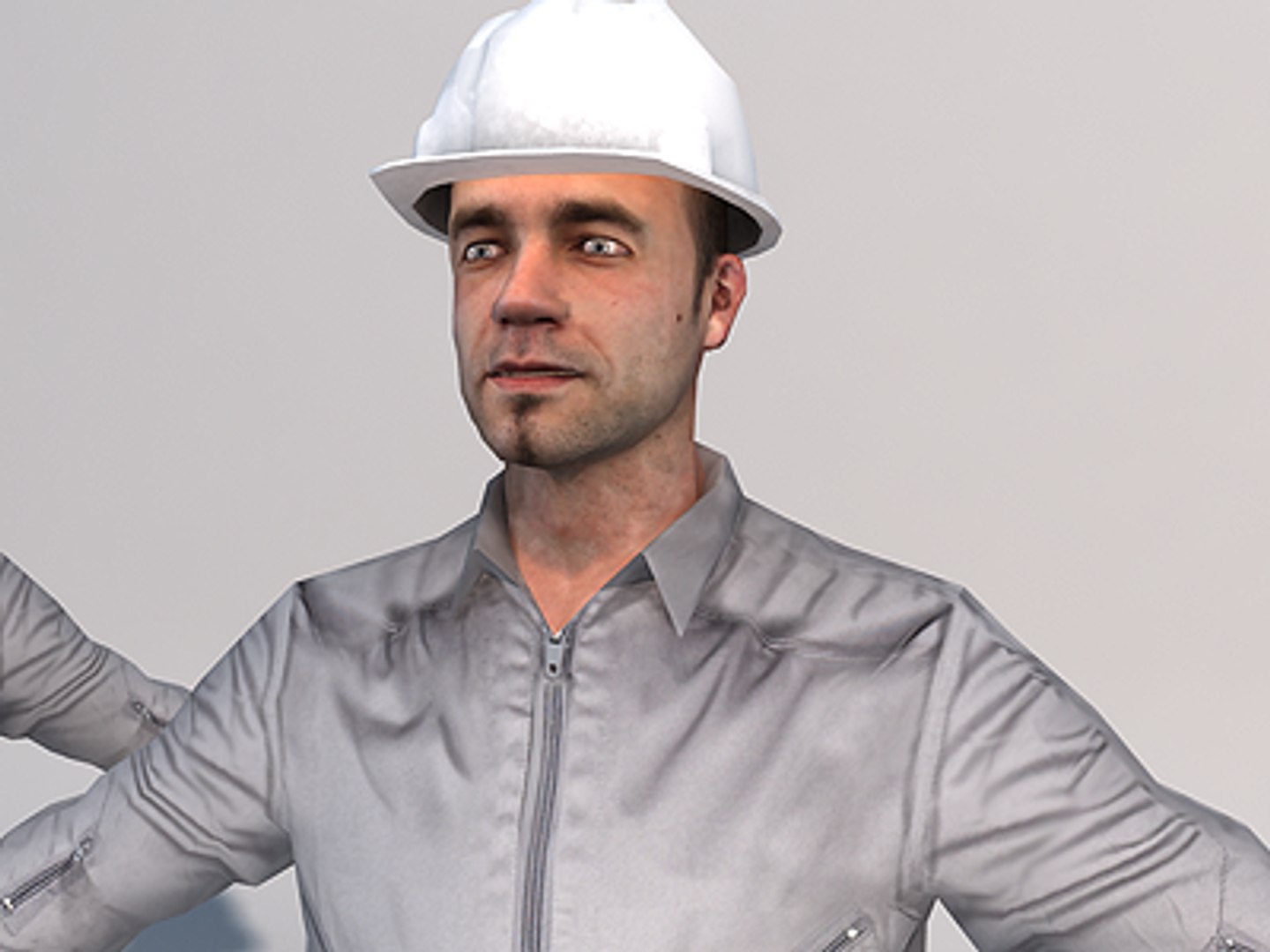 mechanic handtruck cement 01 3d model