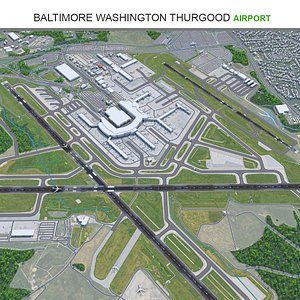 Baltimore Washington International Thurgood Marshall Airport 3D model