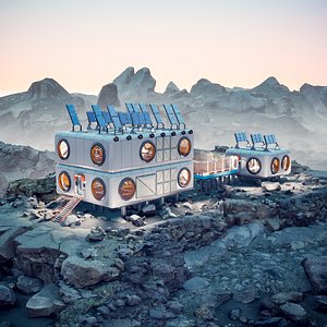 3D Modular Moon Station