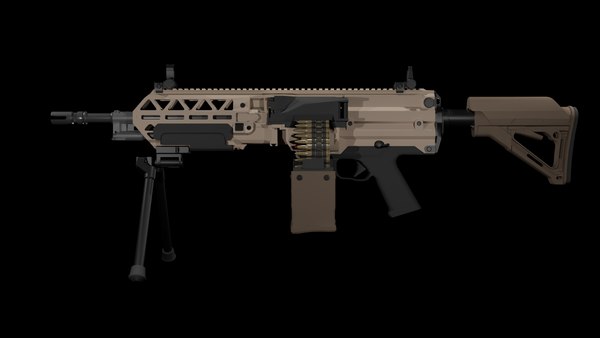 FN EVOLYS 556 기관총 3D 모델 - TurboSquid 2163690