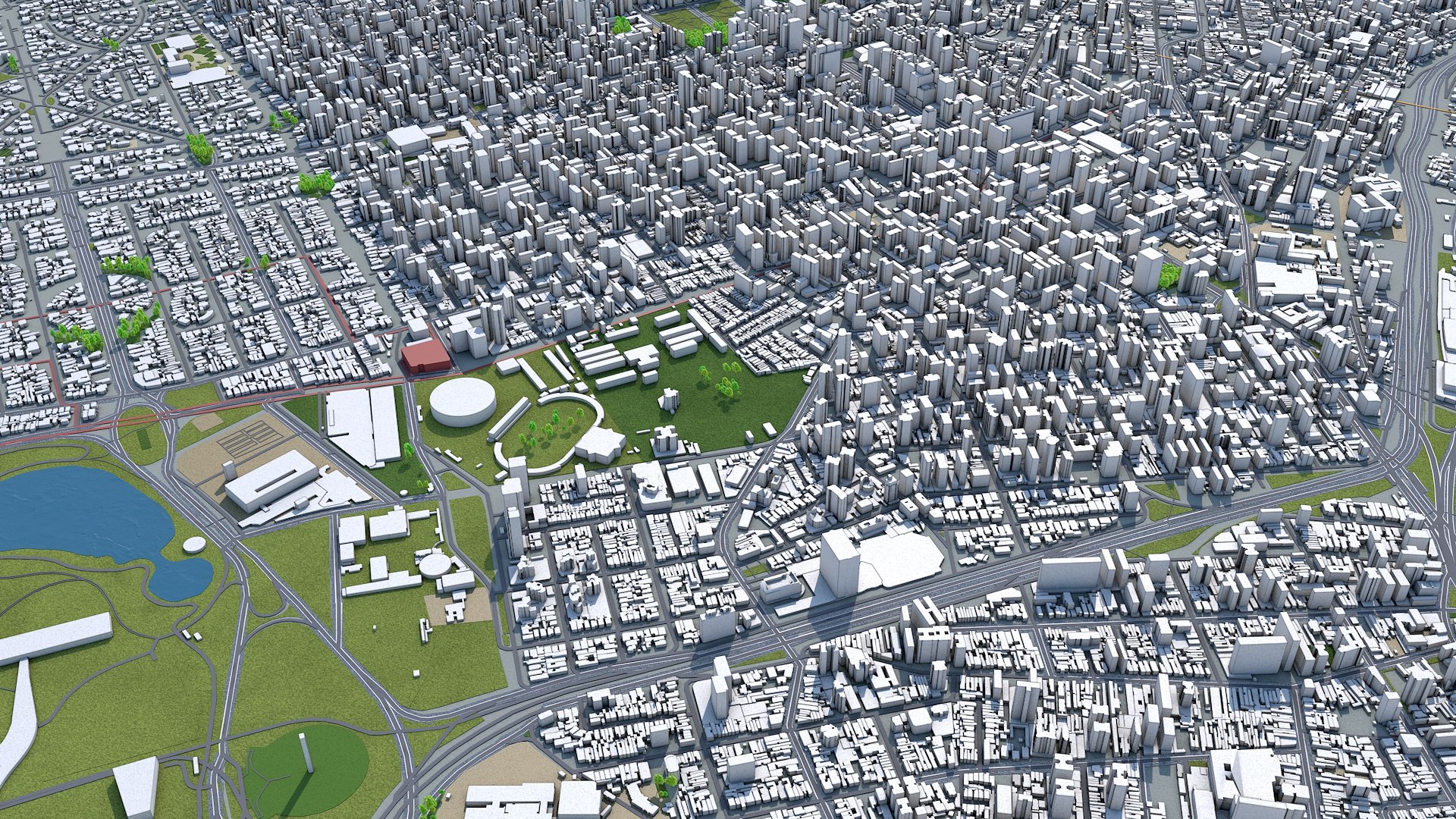 3D Building Map - TurboSquid 1596497