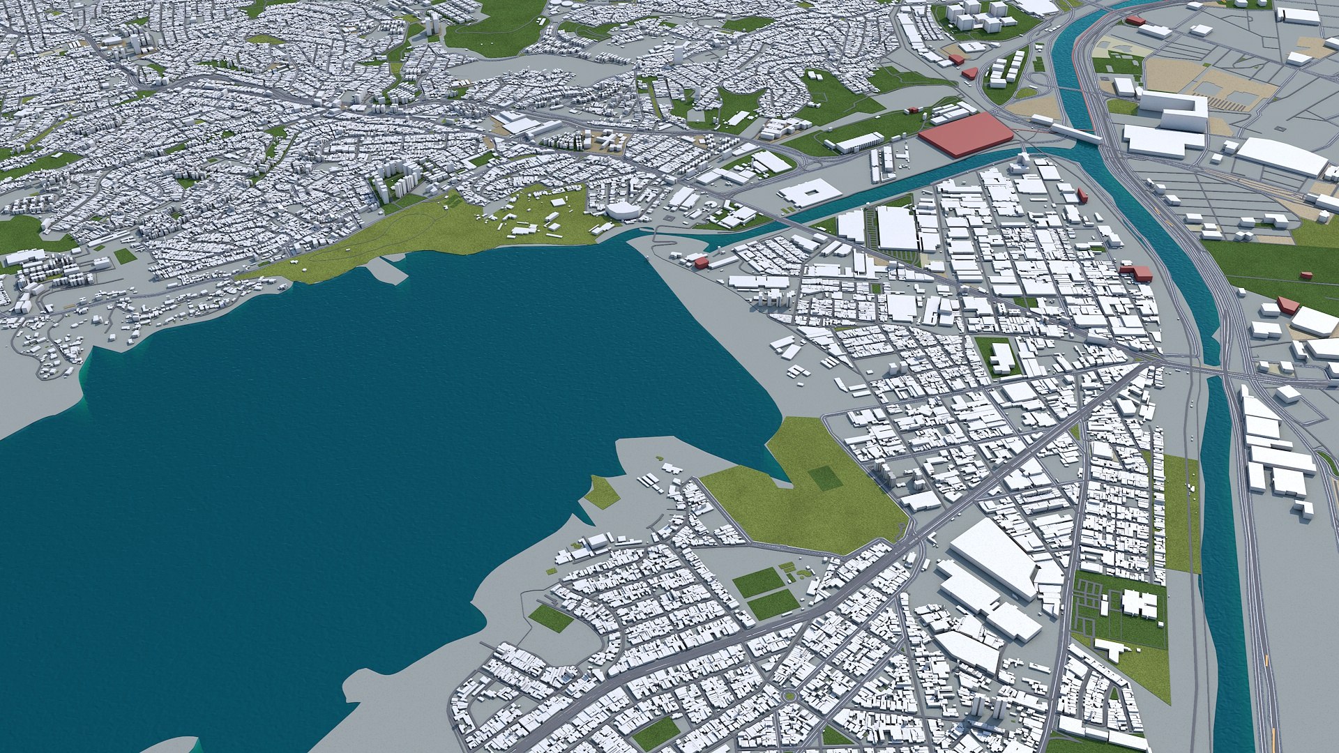 3D Building Map - TurboSquid 1596497