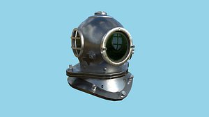 Diving Helmet 05 - Iron Gray - Character Design Fashion 3D