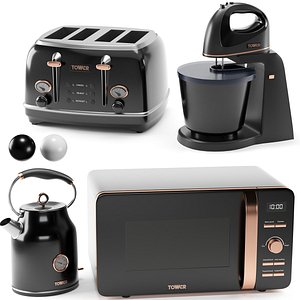 3D model TOWER rose gold appliances