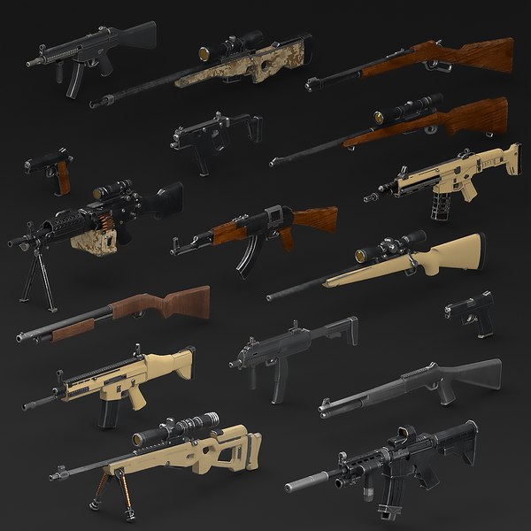 Armas modelagem 3D