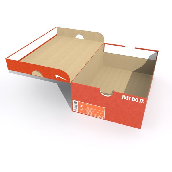 modelo 3d Caja zapatos Nike TurboSquid
