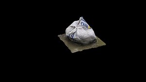 scan garbage bag 3d obj