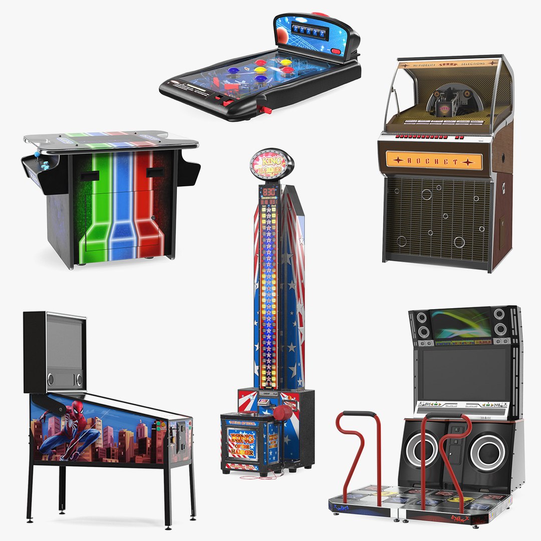 Arcade Games Collection 8 3D model preview