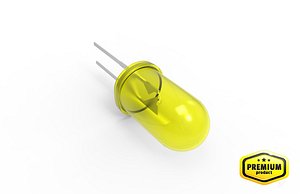 yellow led lamp 3d model