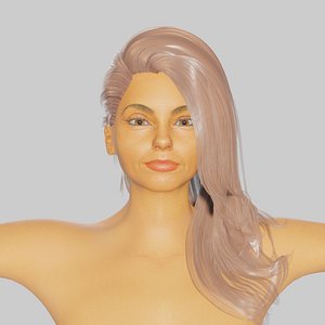 3D Naked female base model
