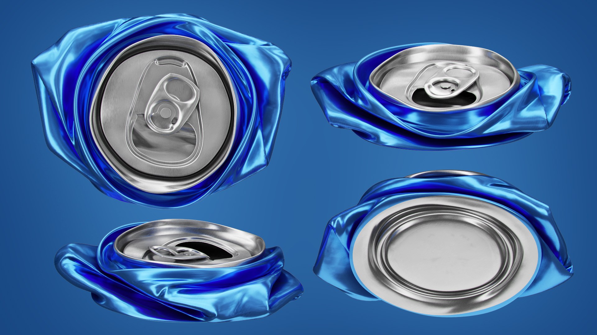 3D Crushed 5 Aluminum Can 355 ML 12 OZ TurboSquid 1996066