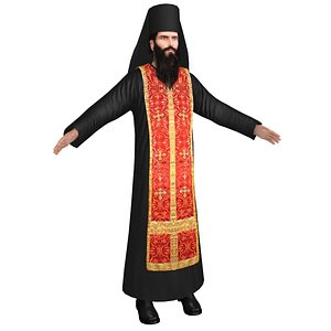 orthodox priest 3D model