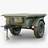 Rigged M100 Trailer GameReady LODs