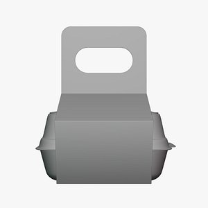 Food Container with Holder - Geometry Only No Textures No Materials