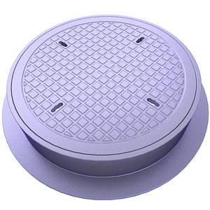 3D Street Sewer Manhole 3D Model 15