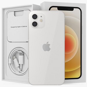3D model apple iphone 12 unboxed