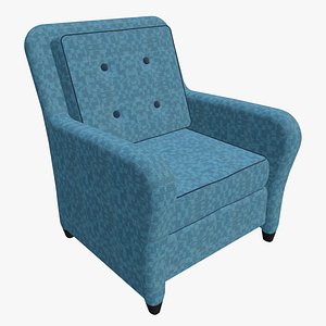 Reclining Chair - Blue Upholstery Finish