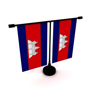 Flag of Cambodia 3D
