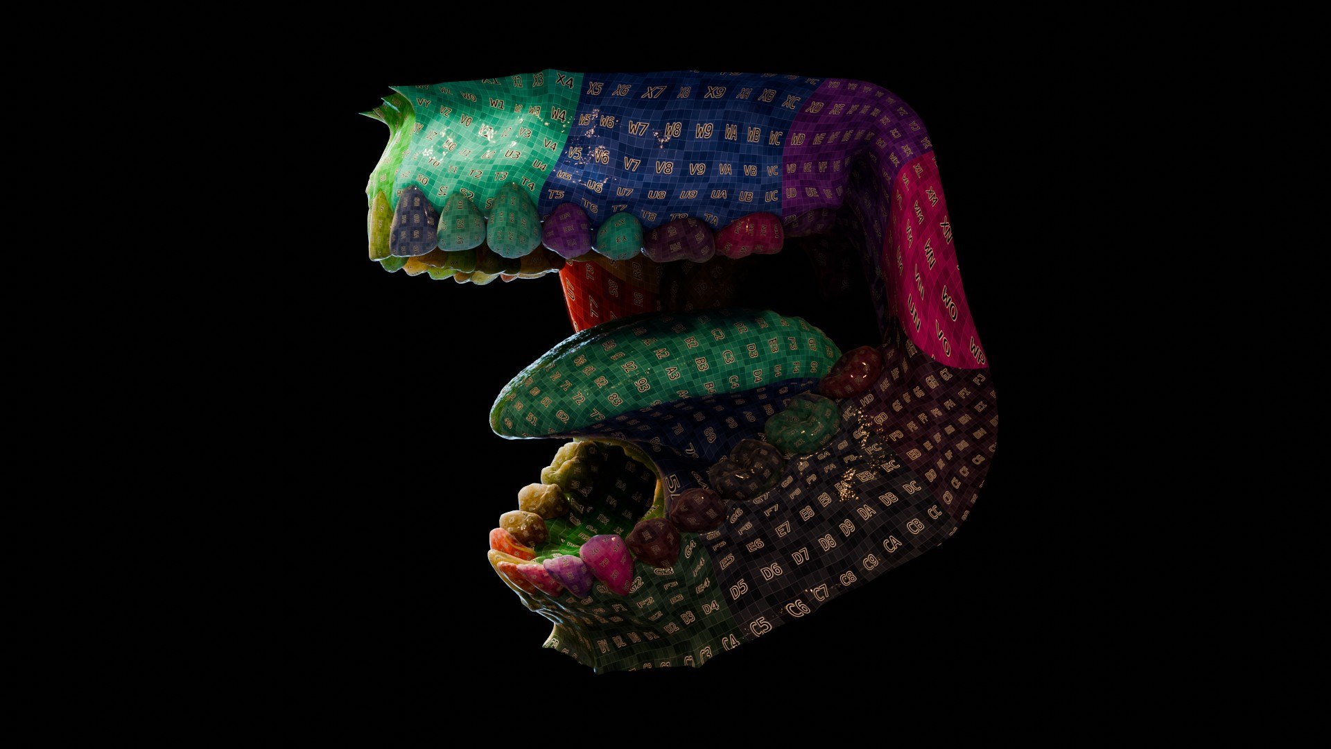 3D human mouth teeth model https://p.turbosquid.com/ts-thumb/M4/CSjedD/Ir/uv_01/jpg/1733129145/1920x1080/fit_q87/37591d8ae9f3f3361845cb1ee5921d7f0e10dc8d/uv_01.jpg