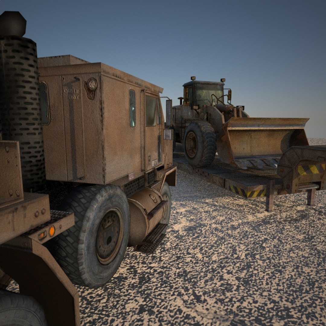 Military Loader Excavator Truck Max