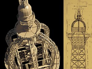 Eiffel Tower Top Gothic