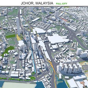 3D city area building