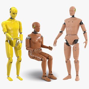 Crash Test Dummies Rigged Collection 2 for Maya