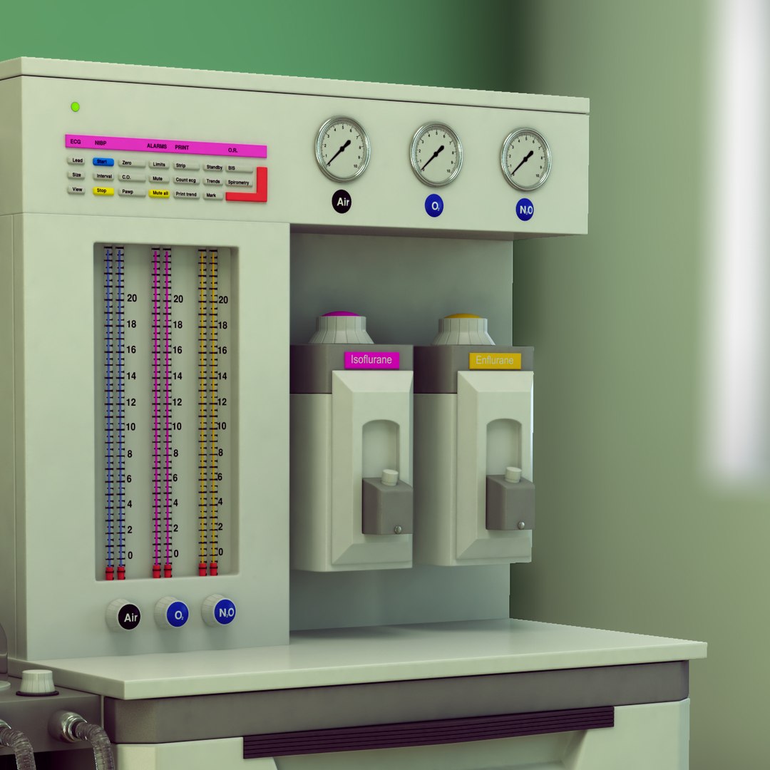 3d Model Anesthesia Machine